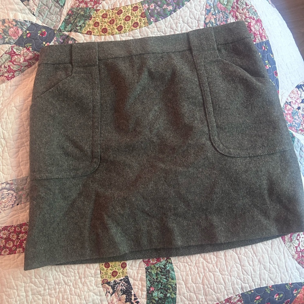 J. Crew Charcoal Mini Skirt